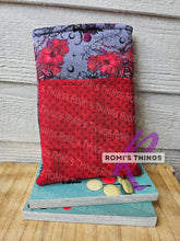 Load image into Gallery viewer, Red Purple Moth- Book sleeve