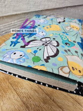 Load image into Gallery viewer, Bug Monsters - QUILTED Book sleeve