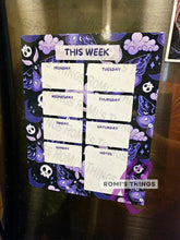 Load image into Gallery viewer, Purple Goth Moth Planner Magnet