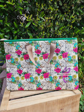 Load image into Gallery viewer, Floral clocks laptop sleeve