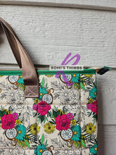 Load image into Gallery viewer, Floral clocks laptop sleeve