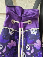 Load image into Gallery viewer, Purple Moth Canvas backpack