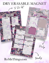 Load image into Gallery viewer, Bookish Tarot DARK Planner Magnet