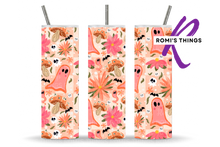 Load image into Gallery viewer, Pink spooky floral 20 oz Tumbler