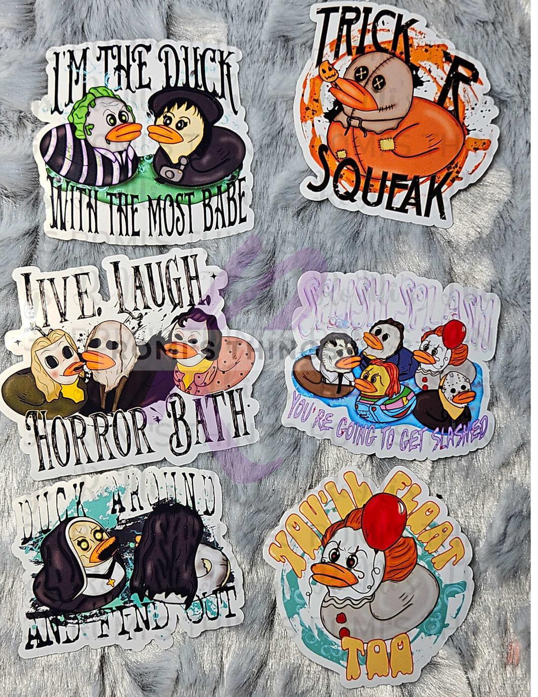 horror quacks 1 set - sticker