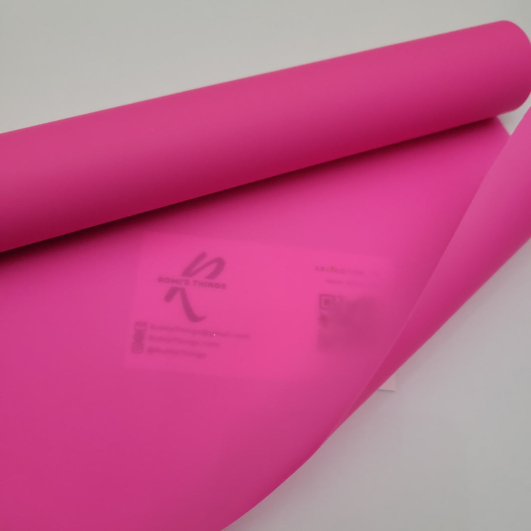 Hot pink - Frosted Jelly Vinyl