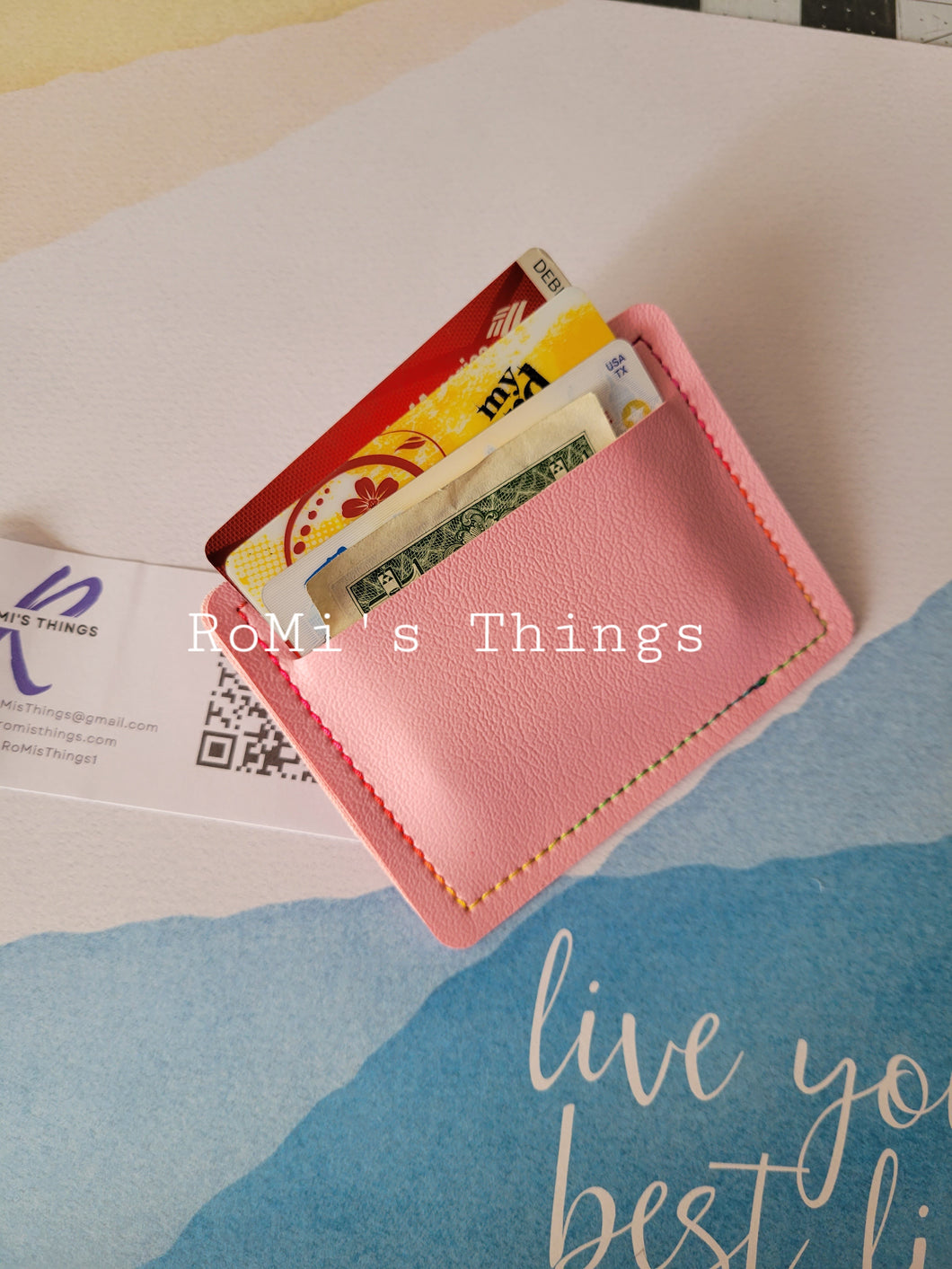 Light Pink Card/Money Holder