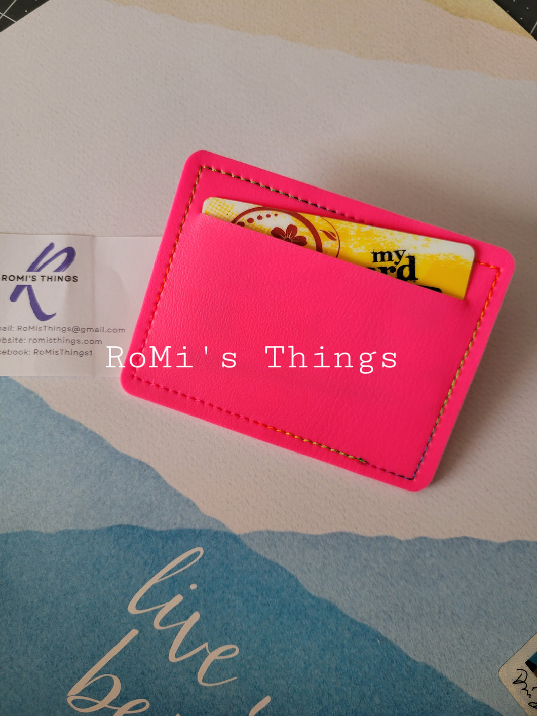 Hot Pink Card/Money Holder