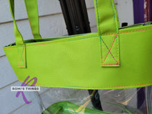 Load image into Gallery viewer, Lime Green Clear Tote
