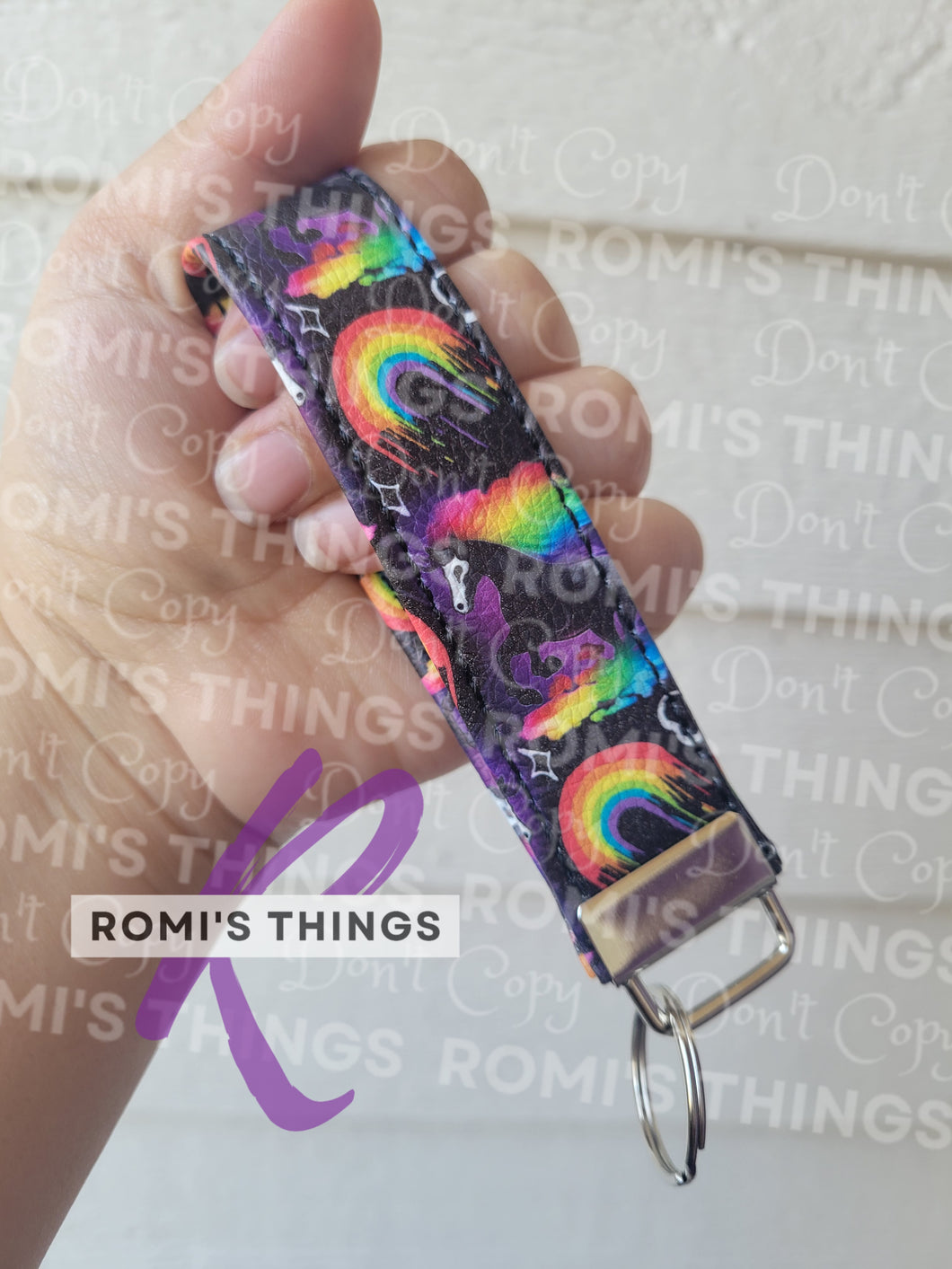 Rainbow Dark Horse Key Strap