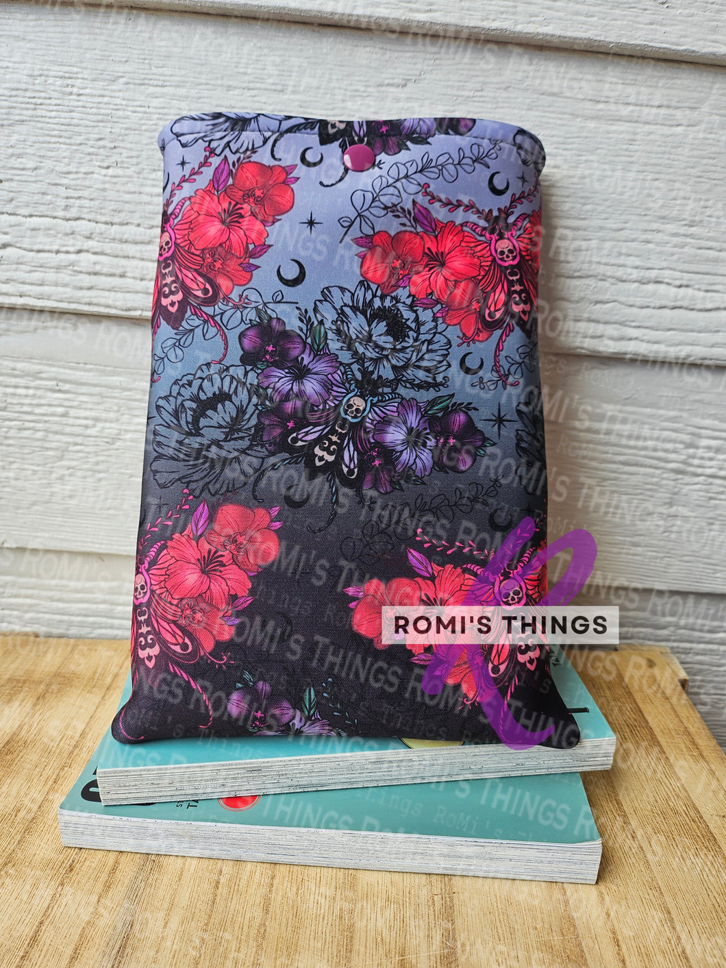 Red Purple Moth- Book sleeve