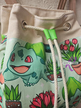 Load image into Gallery viewer, Plant monster Canvas backpack
