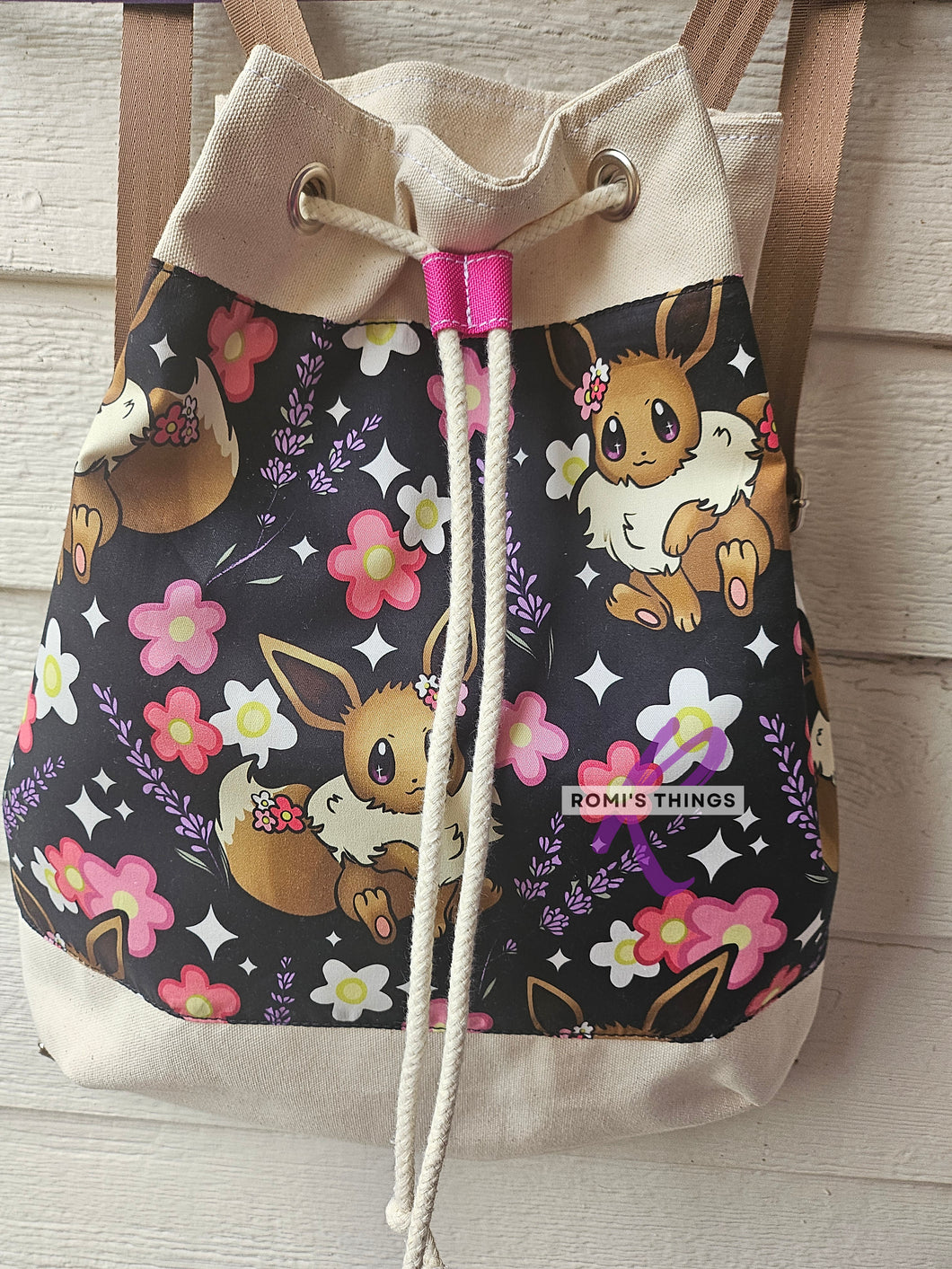 Fox monster Canvas backpack