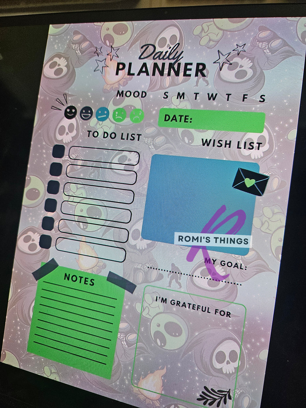 Grim Alien - Daily Planner