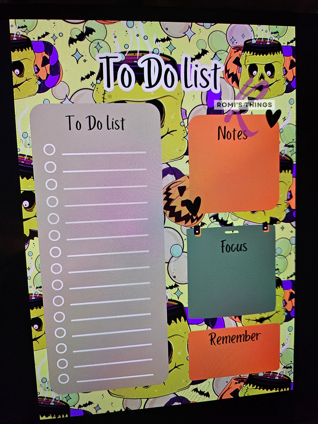 Monster mug - To Do List