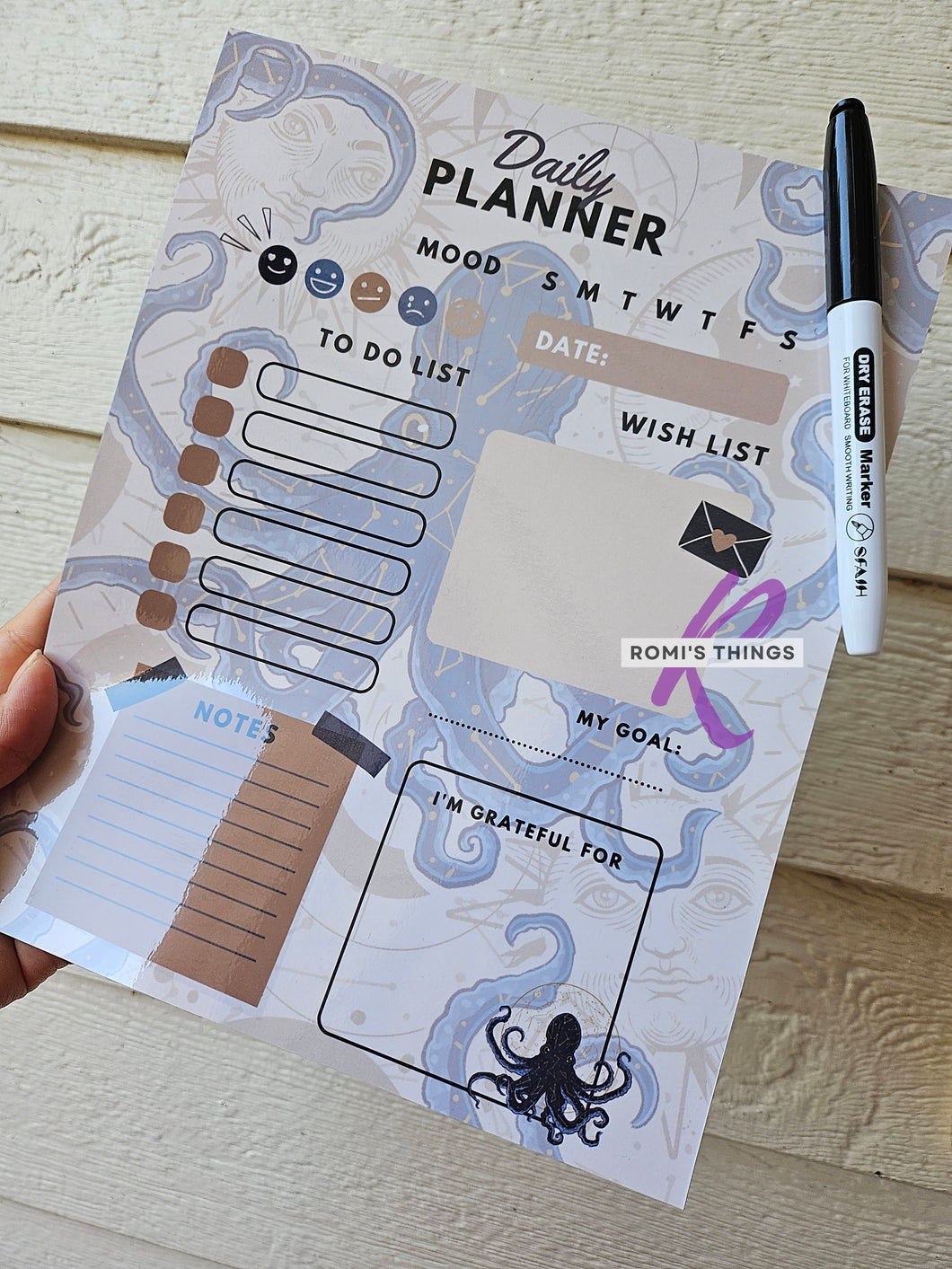 Sealestial Octopus - Daily Planner