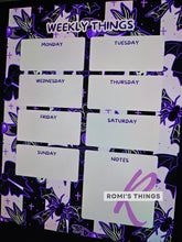 Load image into Gallery viewer, Purple Bows Planner Magnet
