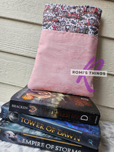 Load image into Gallery viewer, Pink Couquette Bookish- Book sleeve
