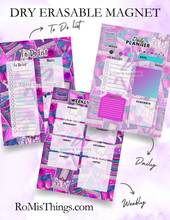 Load image into Gallery viewer, Bookish Tarot PINK Planner Magnet
