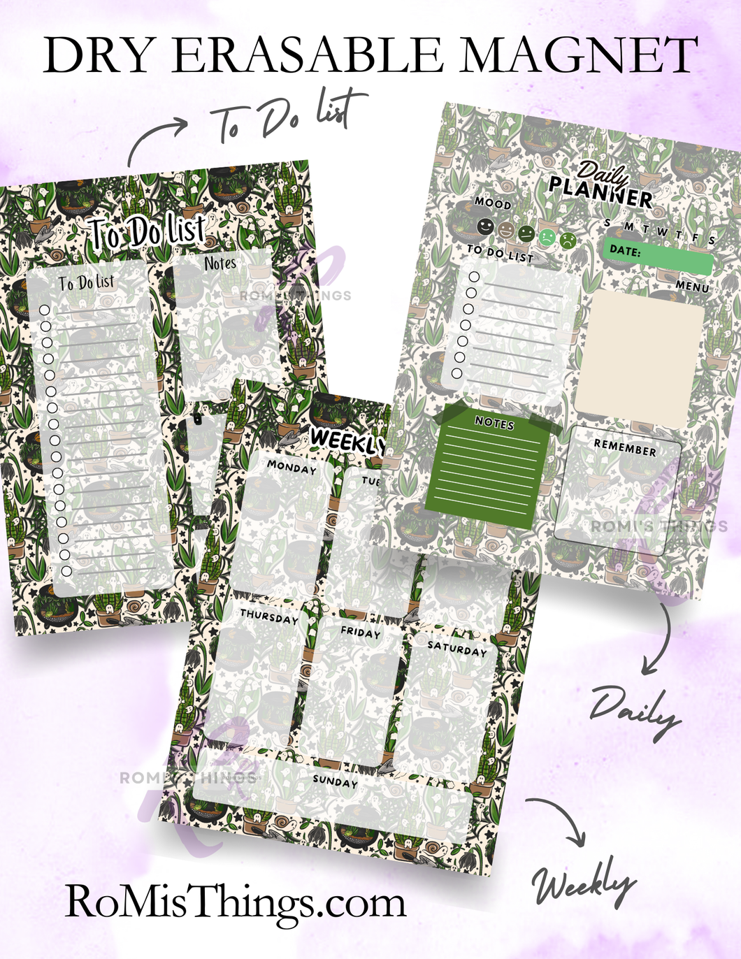 Haunted Garden Planner Magnet