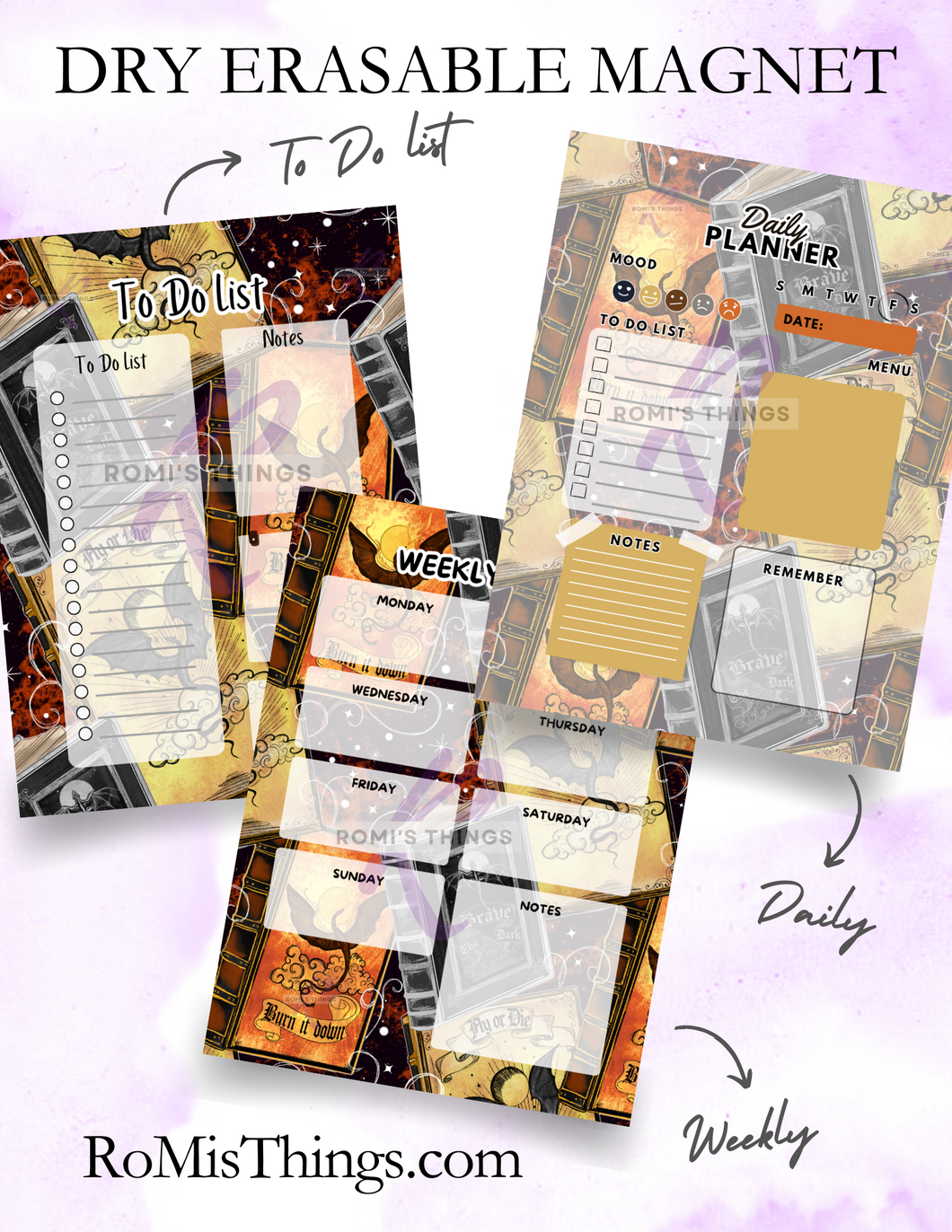 Dragon Literature Planner Magnet