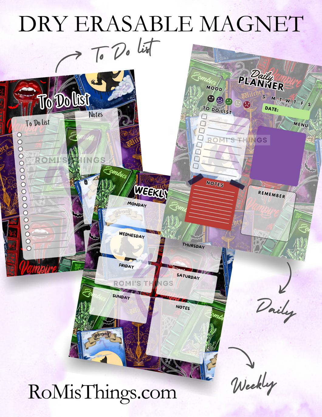 Dark Fantasies Planner Magnet