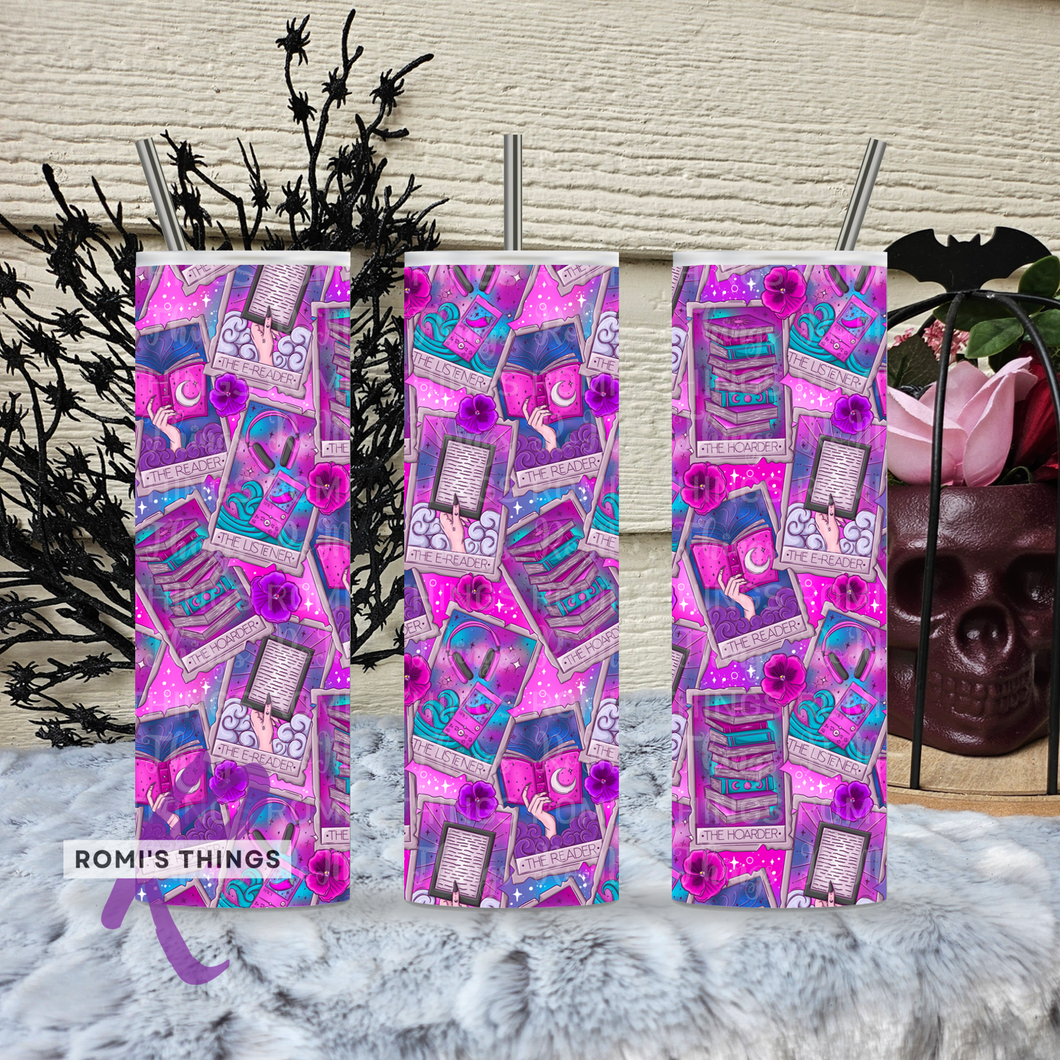 Bookish Tarot PINK 20 oz Tumbler