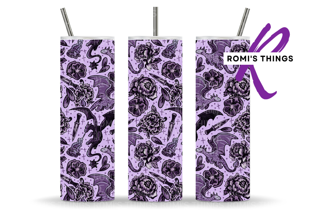 Purple Dragon 20 oz Tumbler