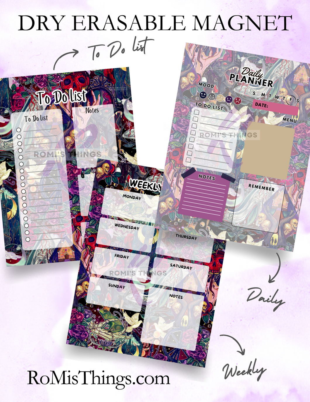 Dark Fairy tales Planner Magnet