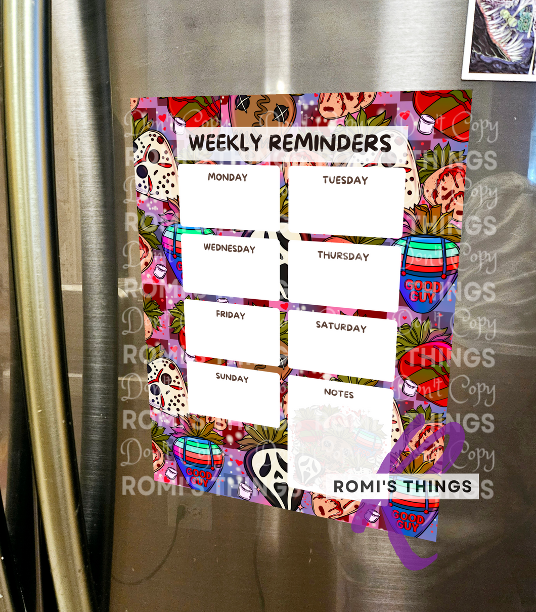 Horror Berries - Weekly Calendar Magnet