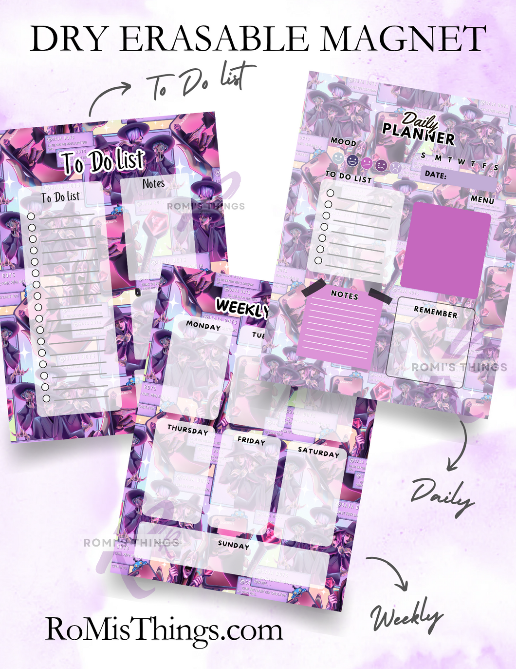 Kpop Idols Planner Magnet