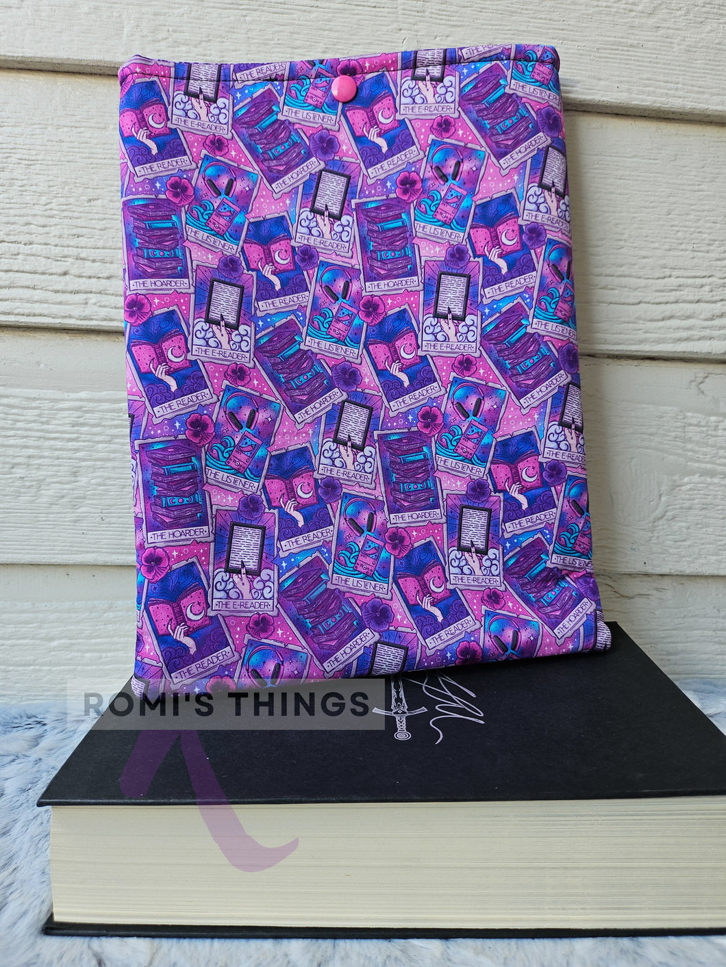 Bookish Tarot PINK -  LARGE Book sleeve