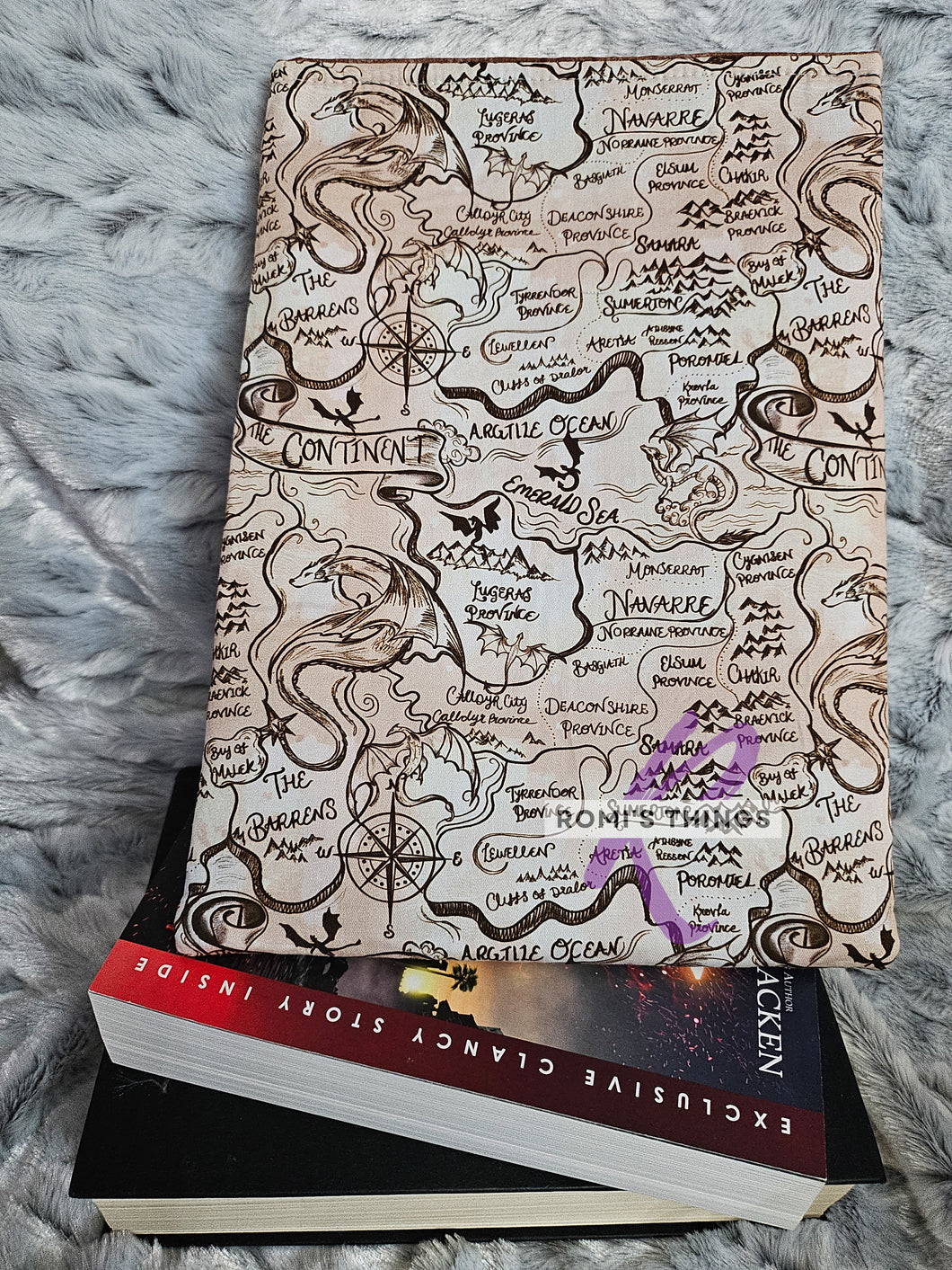 Dragon Map -  LARGE Book sleeve