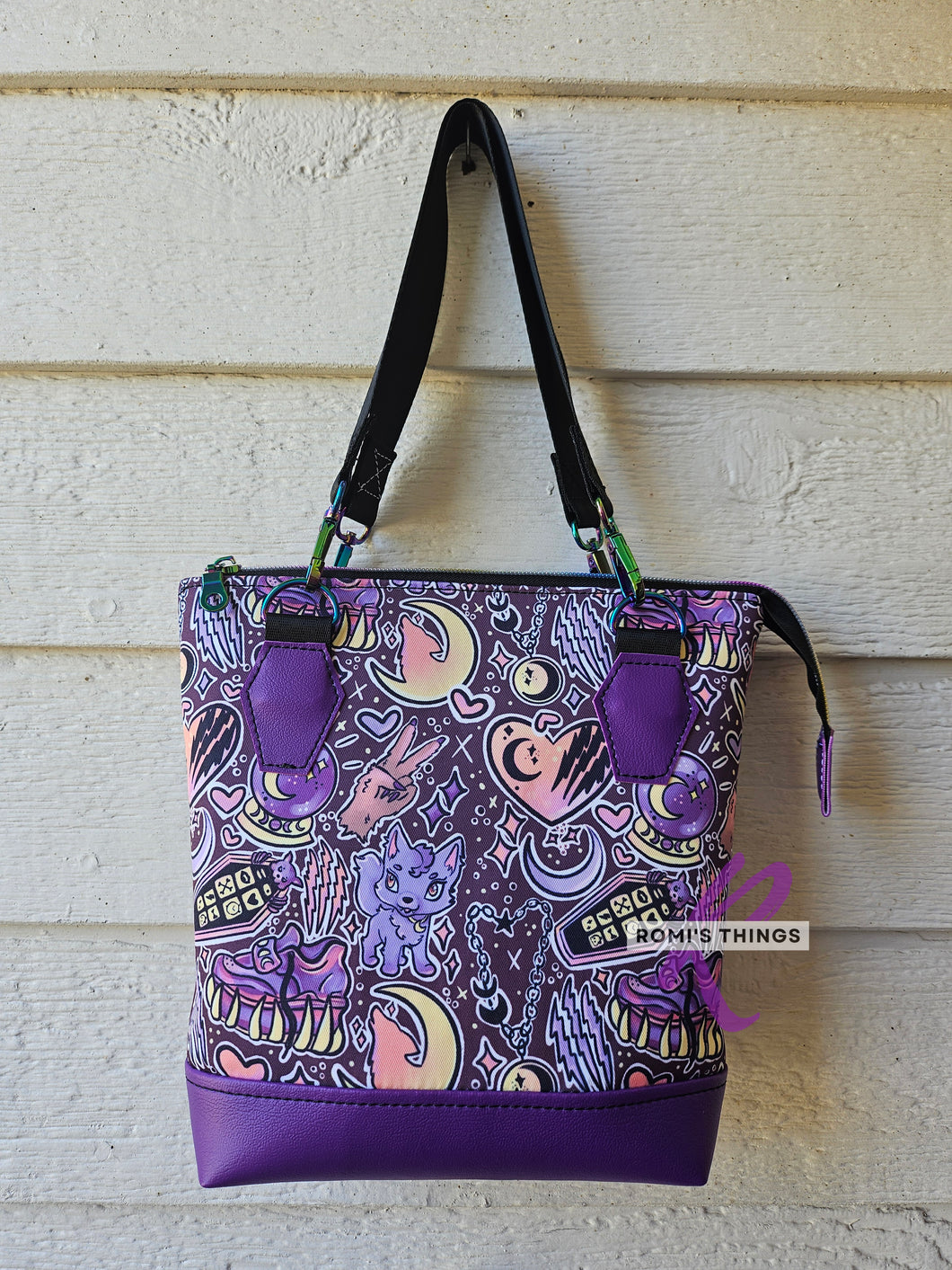 Purple Wolf Mini Tote