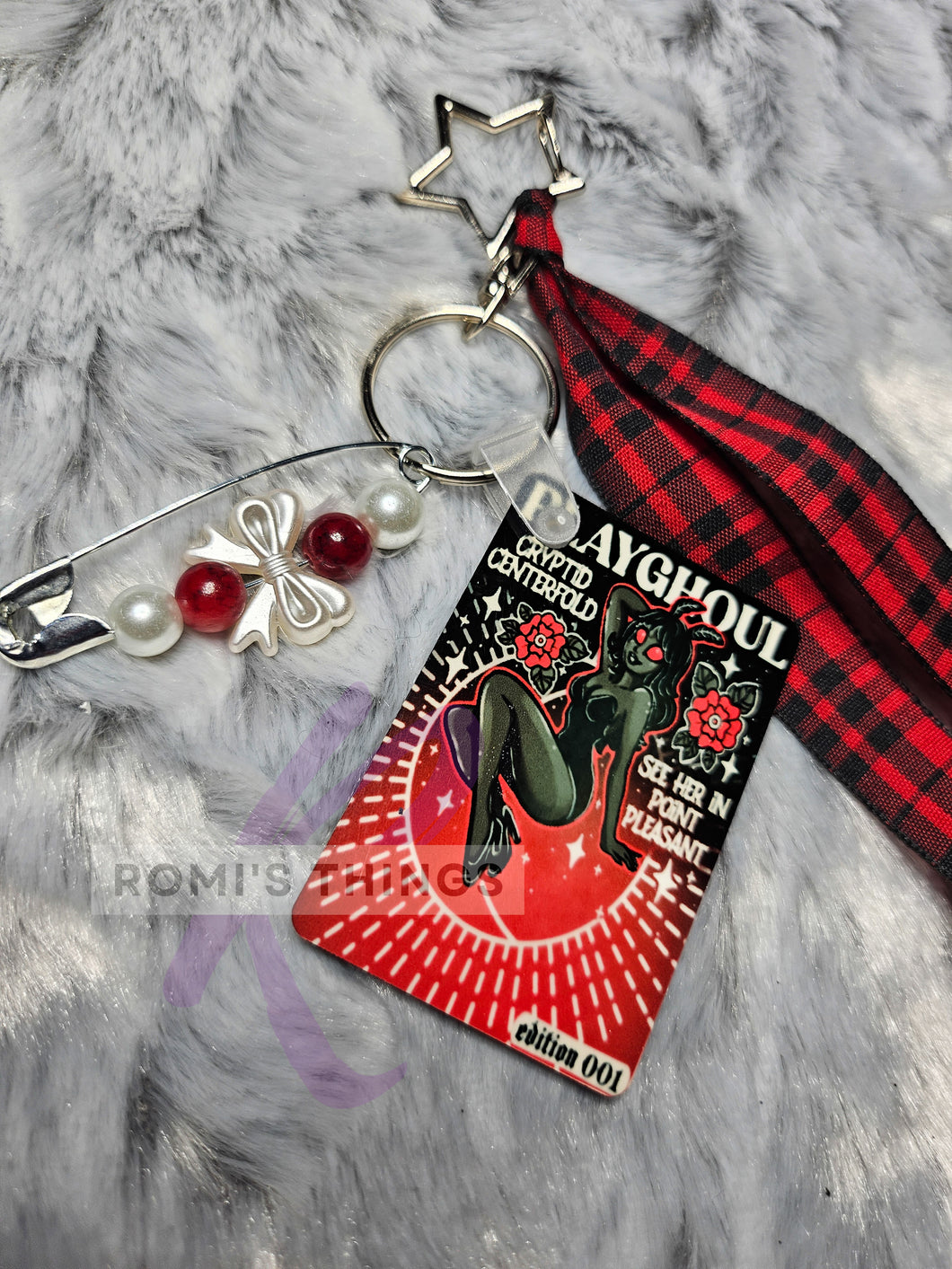 Playghoul Mothwoman keychain