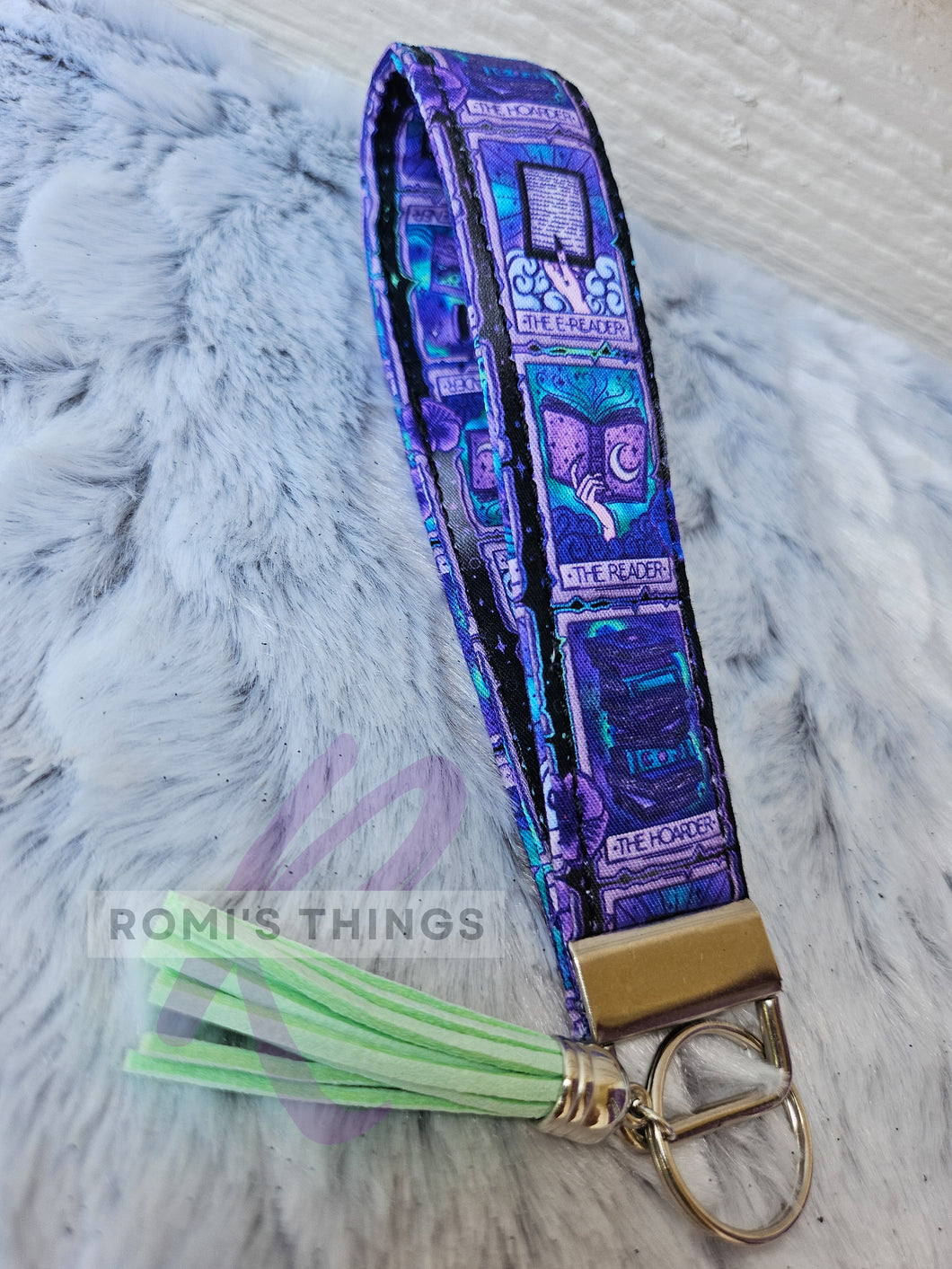 Bookish Tarot BLURPLE -wrist Strap