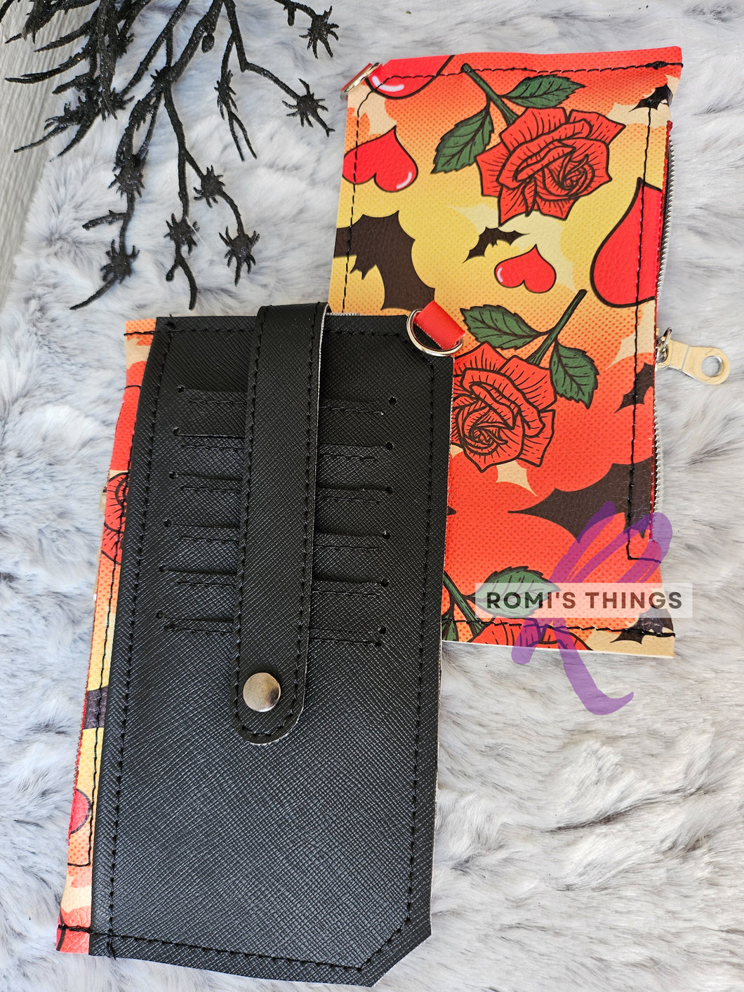 Tattoo Rose - purse pal wallet