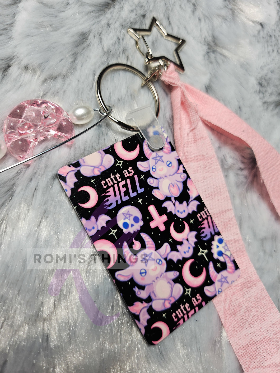 Cute as H3ll keychain