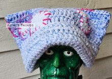 Load image into Gallery viewer, Stitched Heart blue - beanie
