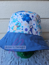 Load image into Gallery viewer, Blue Pocket Monsters - LARGE Bucket hat
