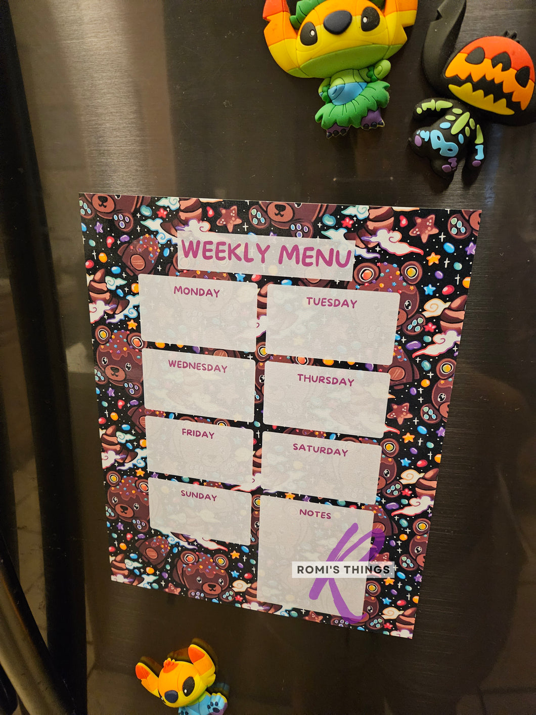 Space Bears - Weekly Calendar Magnet