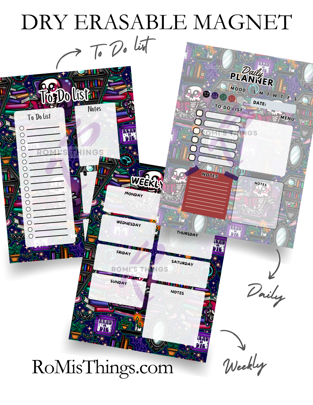 Skelly Library Planner Magnet