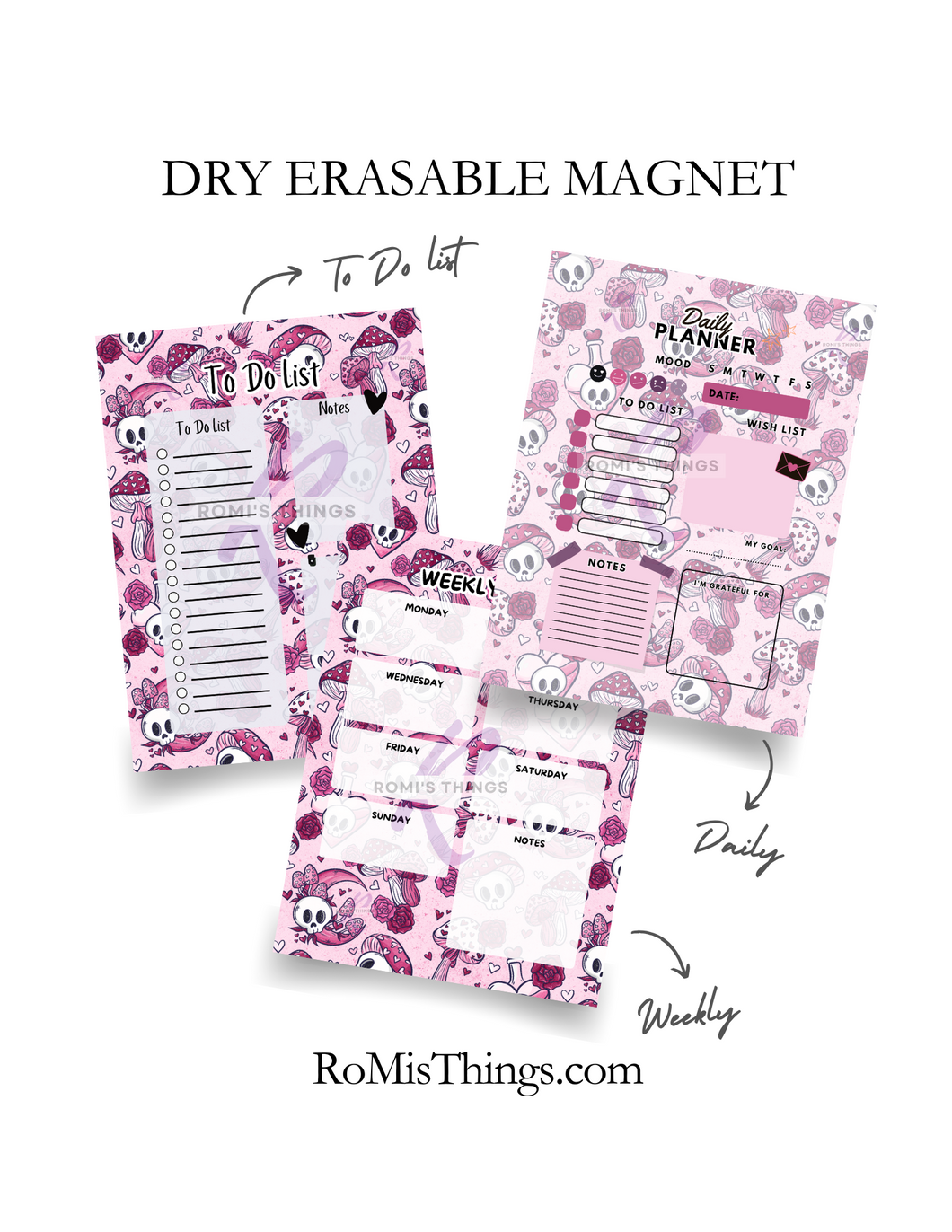 Spooky Valentine Planner Magnet